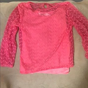 Girls dressy coral/ pink top
